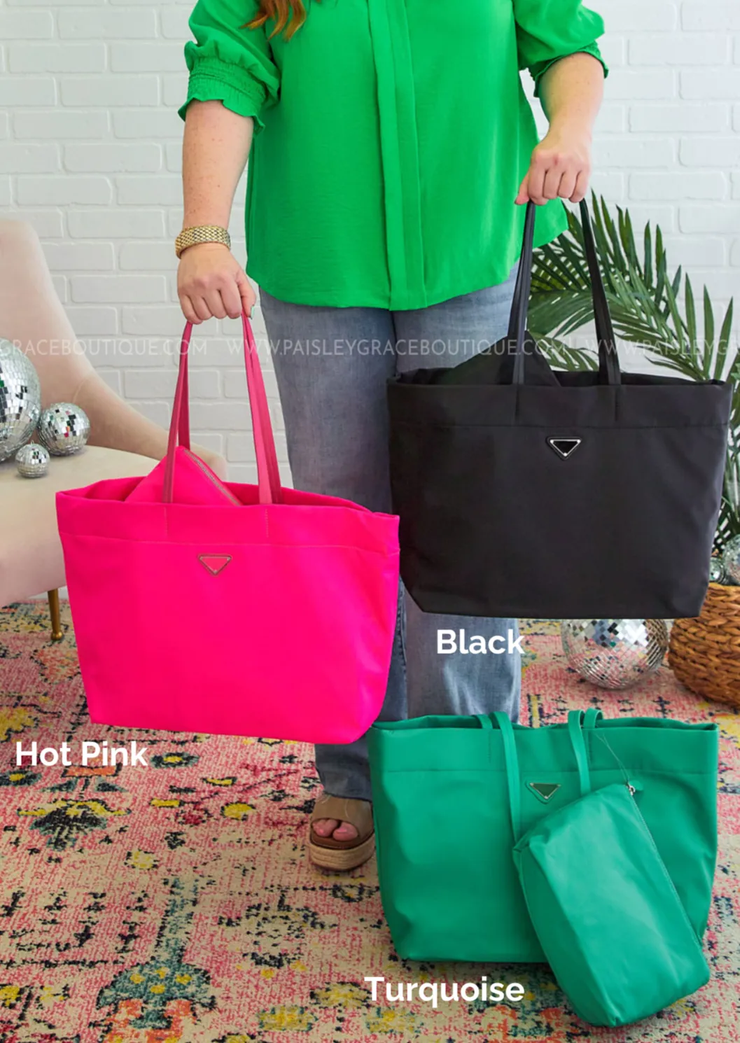 Smooth Style Tote Bag Set - 3 Colors