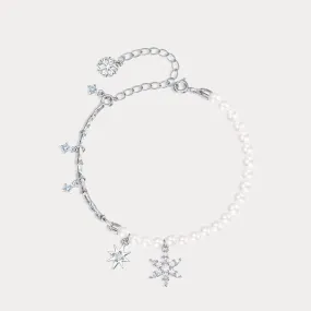 Snowflake Pearl Bracelet