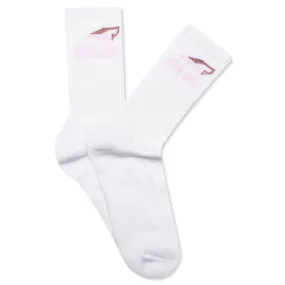 Speedmark Sock - White/Pink