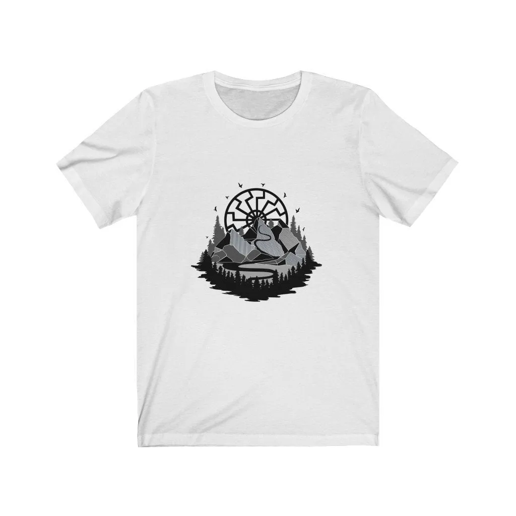 Sun Wheel Mountains T-Shirt