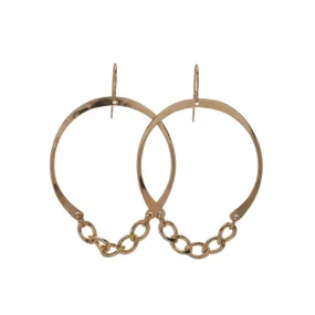 The Blondie Hoop in gold by Kenda Kist