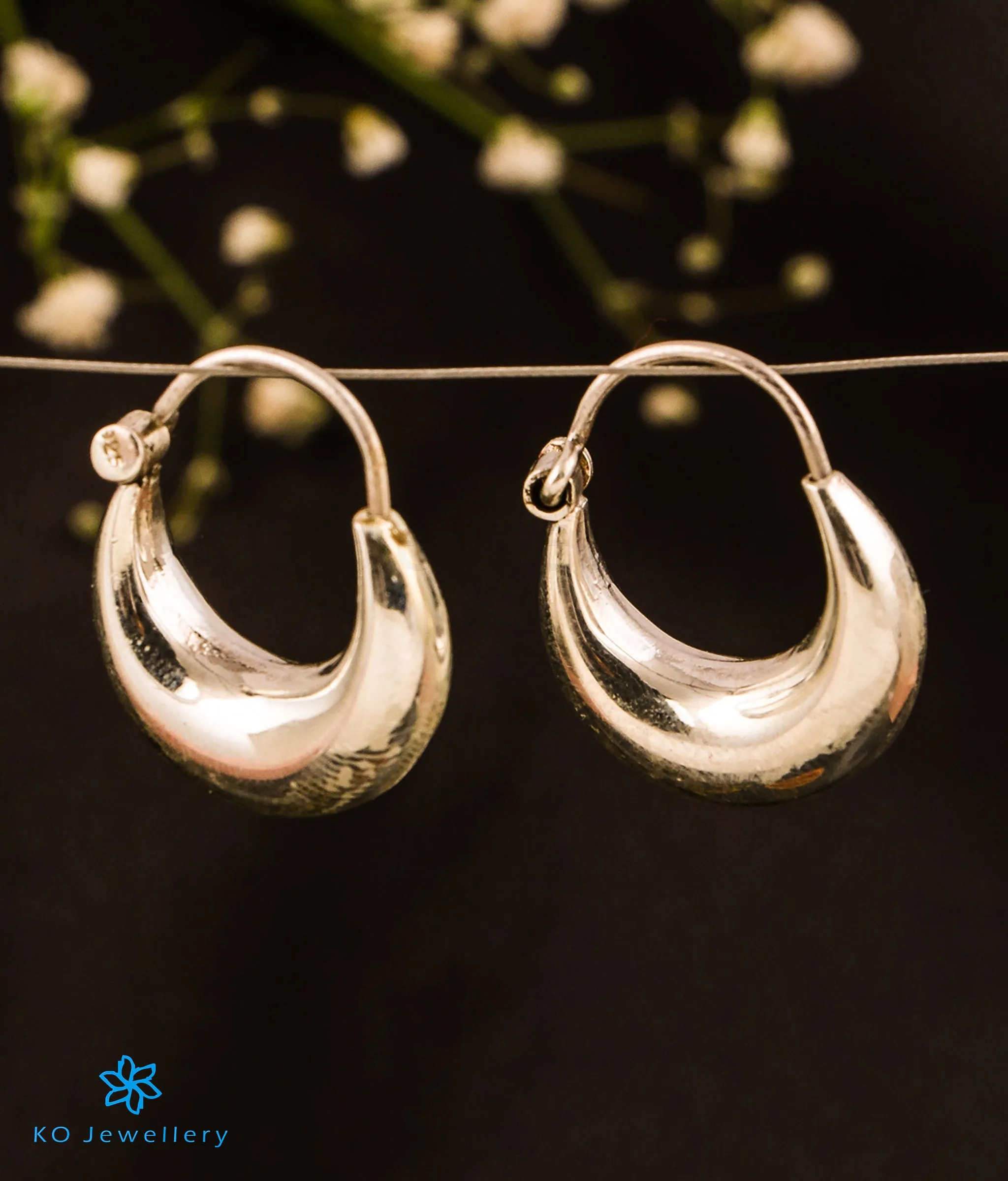 The Huma Silver Hoops