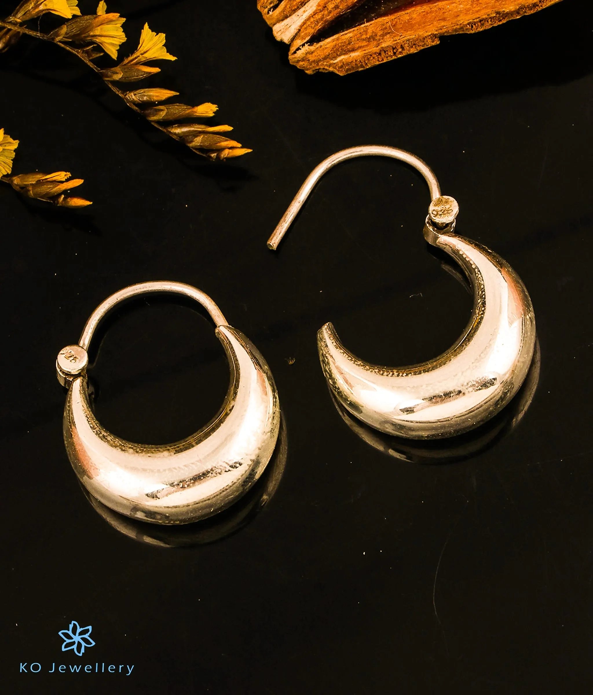 The Huma Silver Hoops