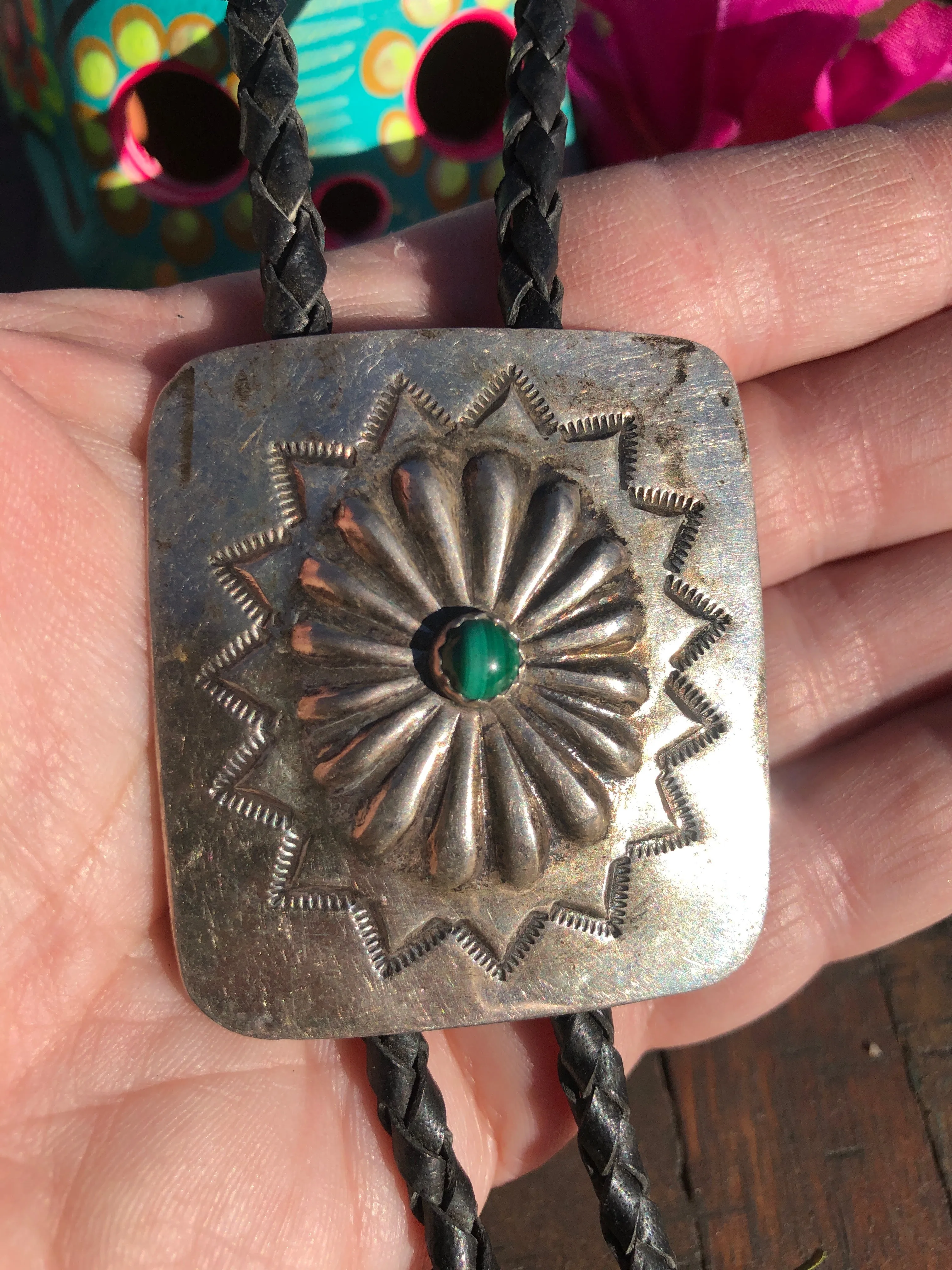 The Malachite Concho Bolo