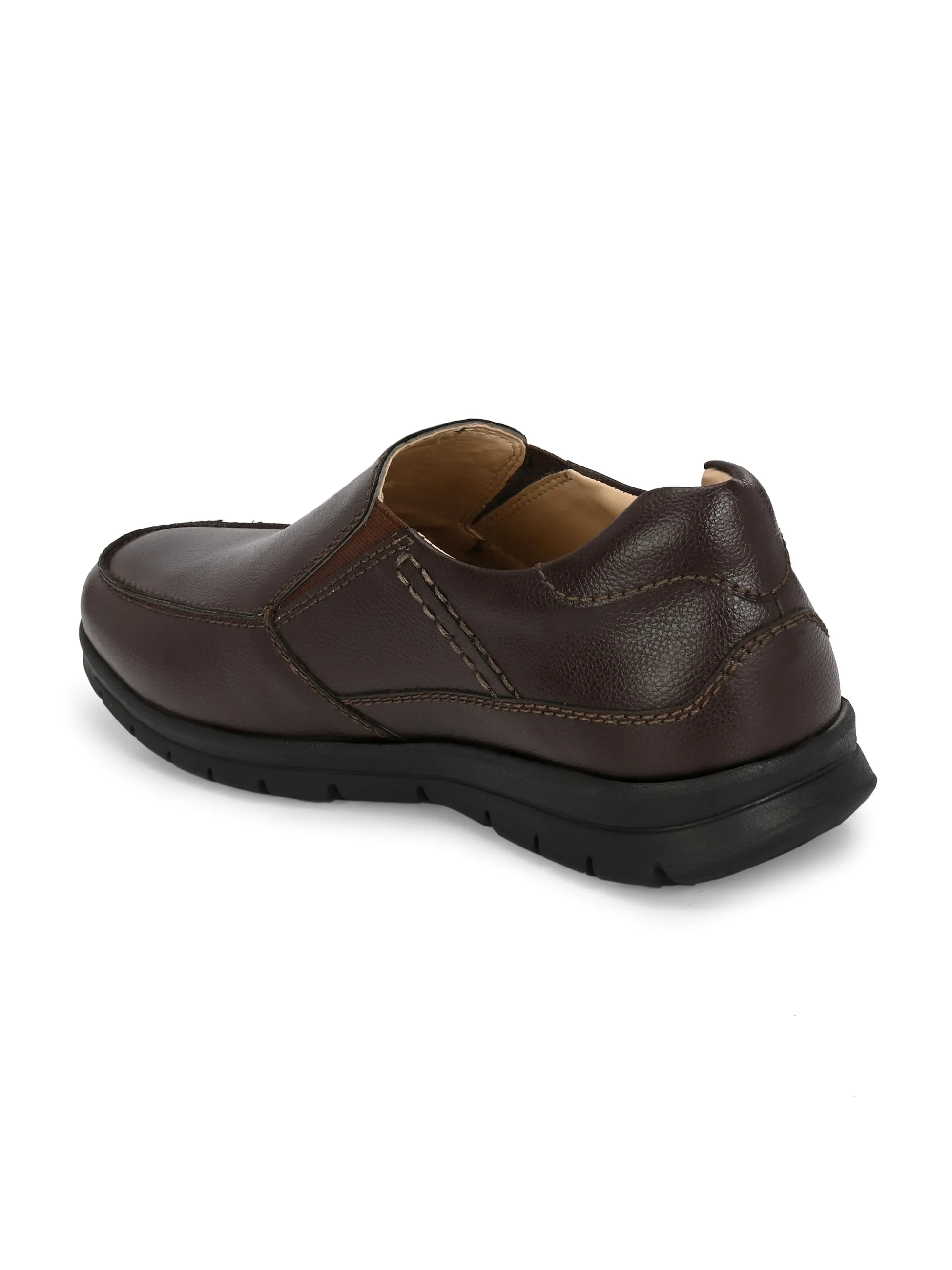 Tubac Solid Brown Slip-Ons