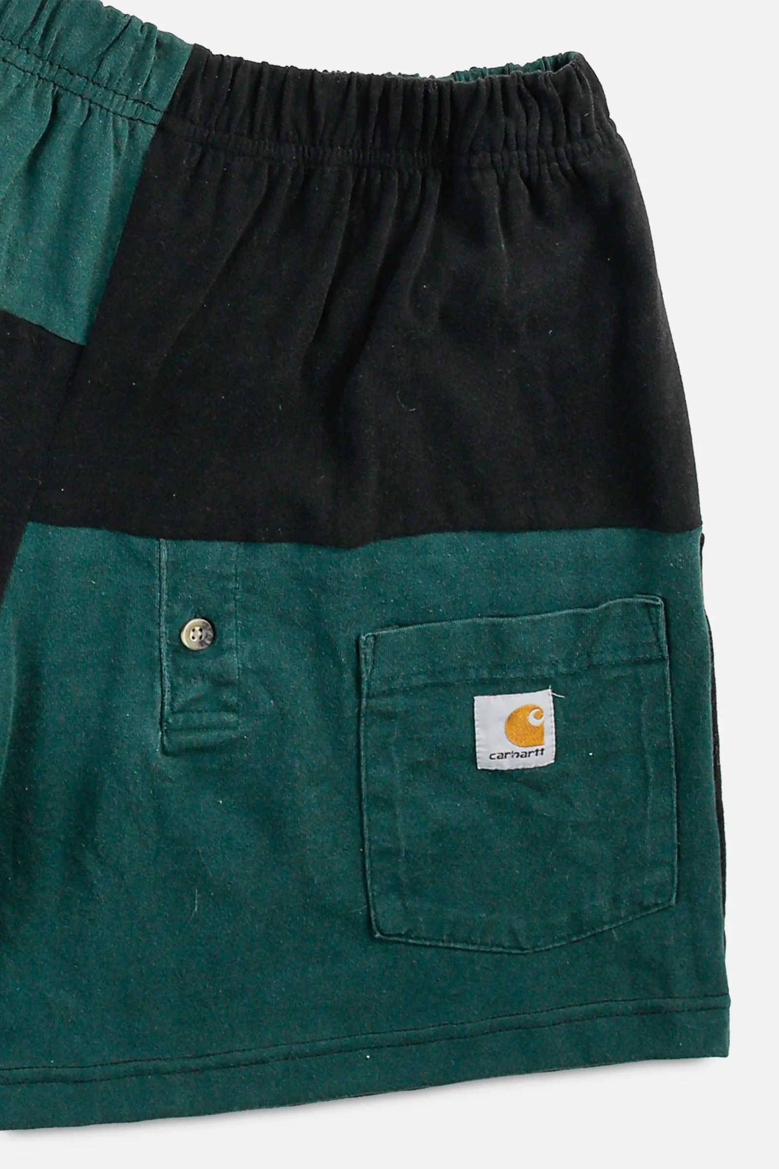 Unisex Rework Carhartt Patchwork Tee Shorts - M