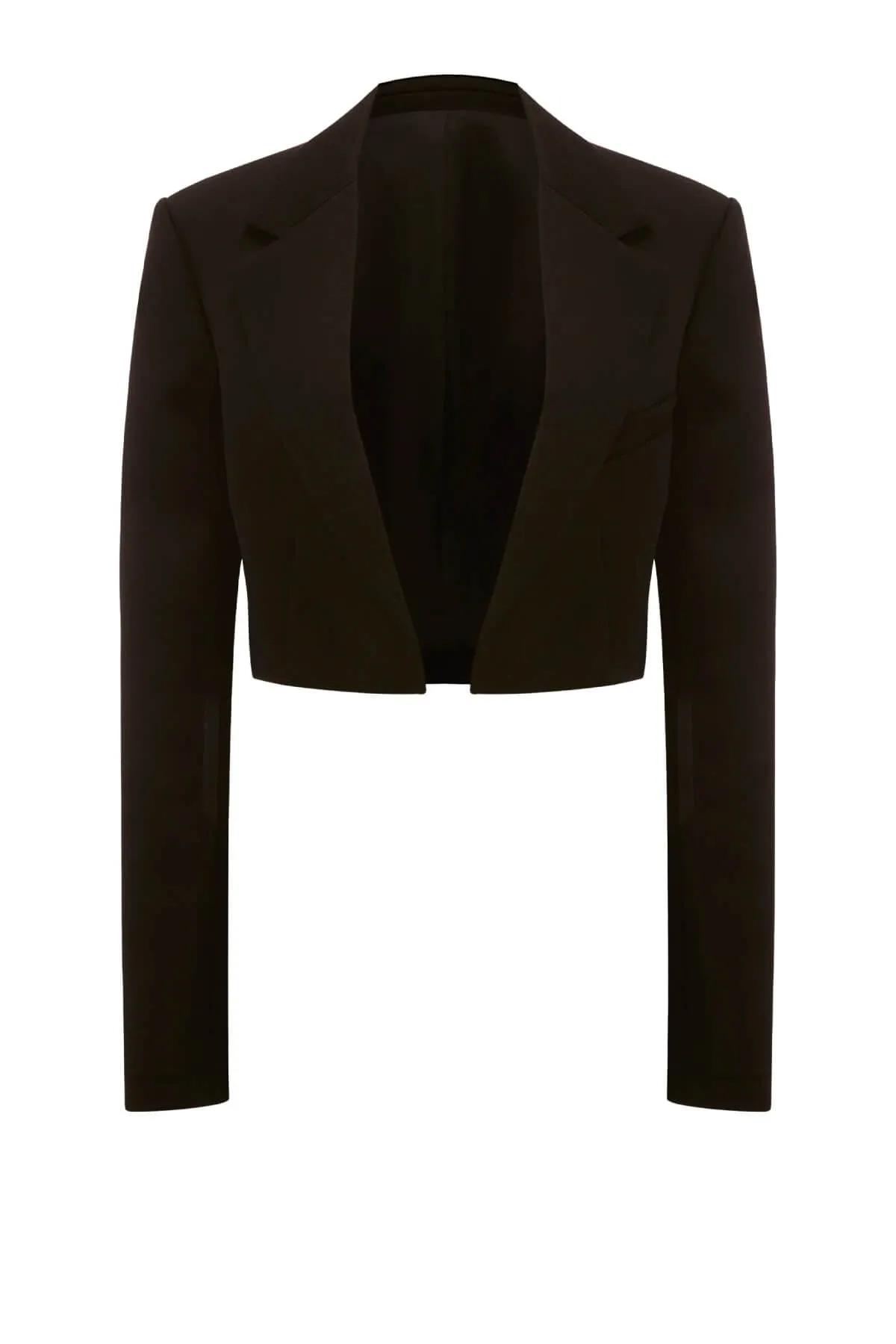 Victoria Beckham Cropped Tailored Jacket - Black