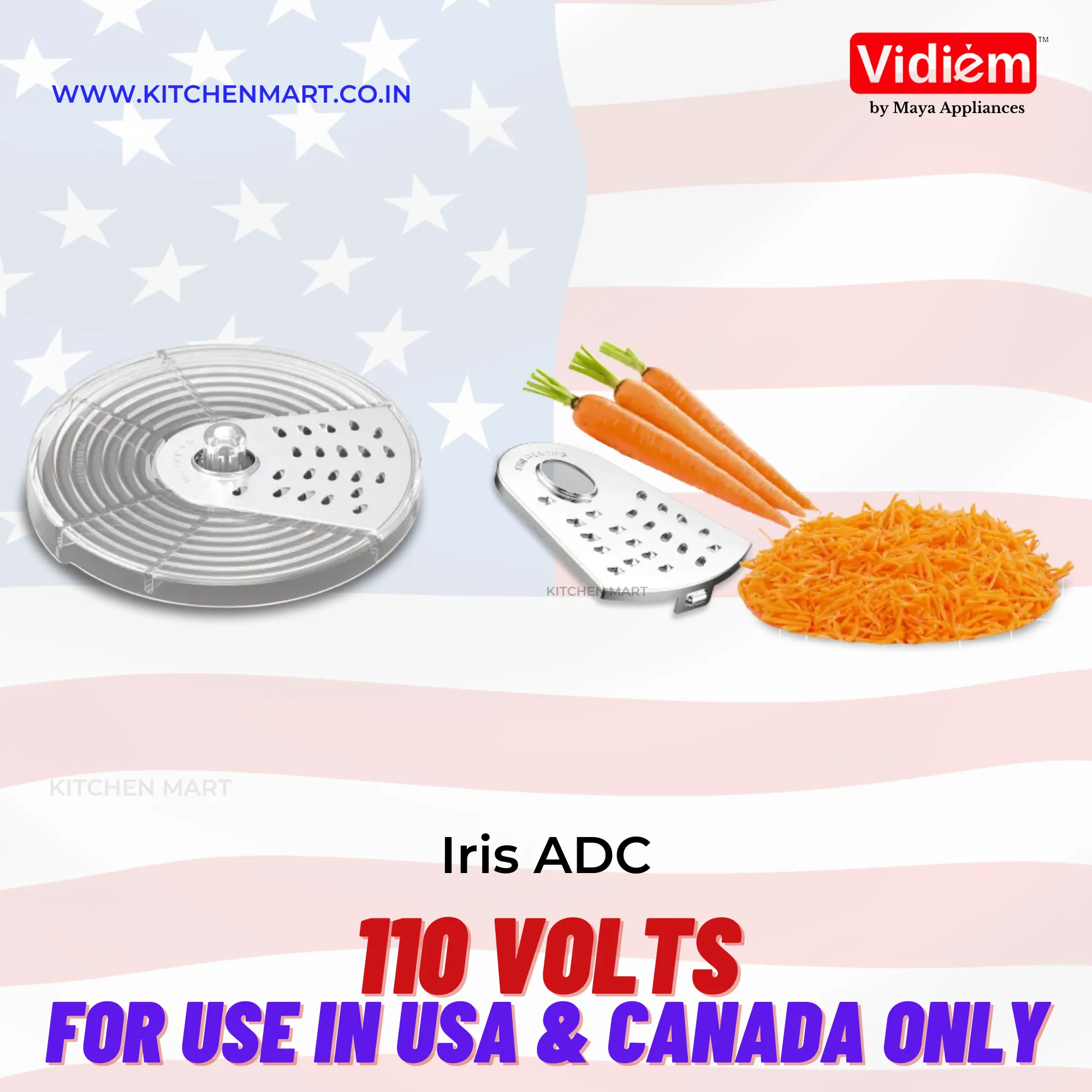 VIDIEM IRIS ADC WITH FOOD PROCESSOR - 110 V