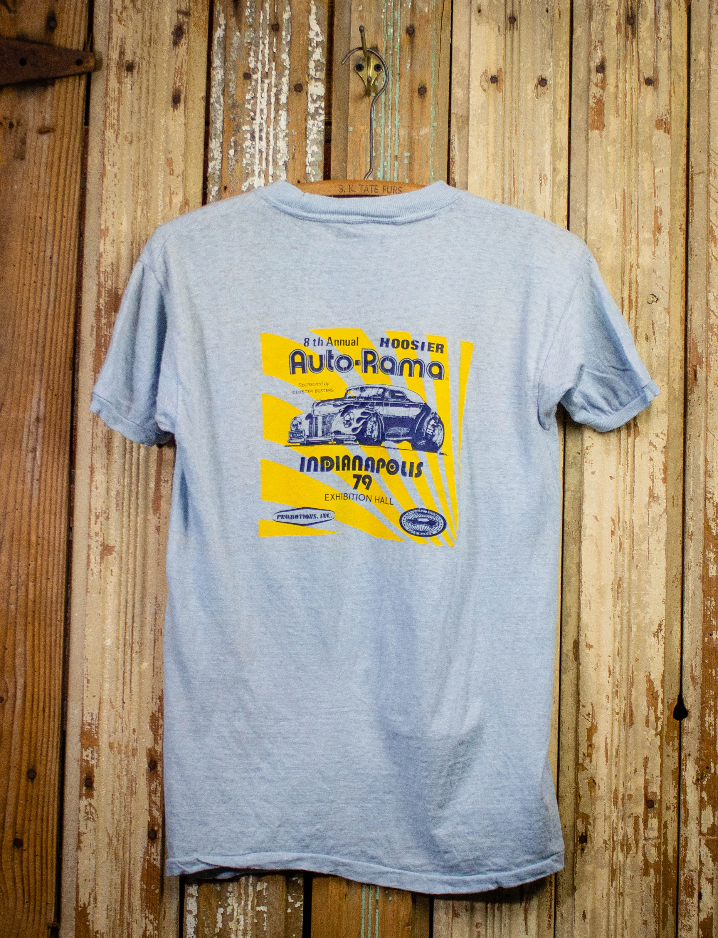 Vintage Bruce's Speed Shop Graphic T Shirt 1979 Blue Small