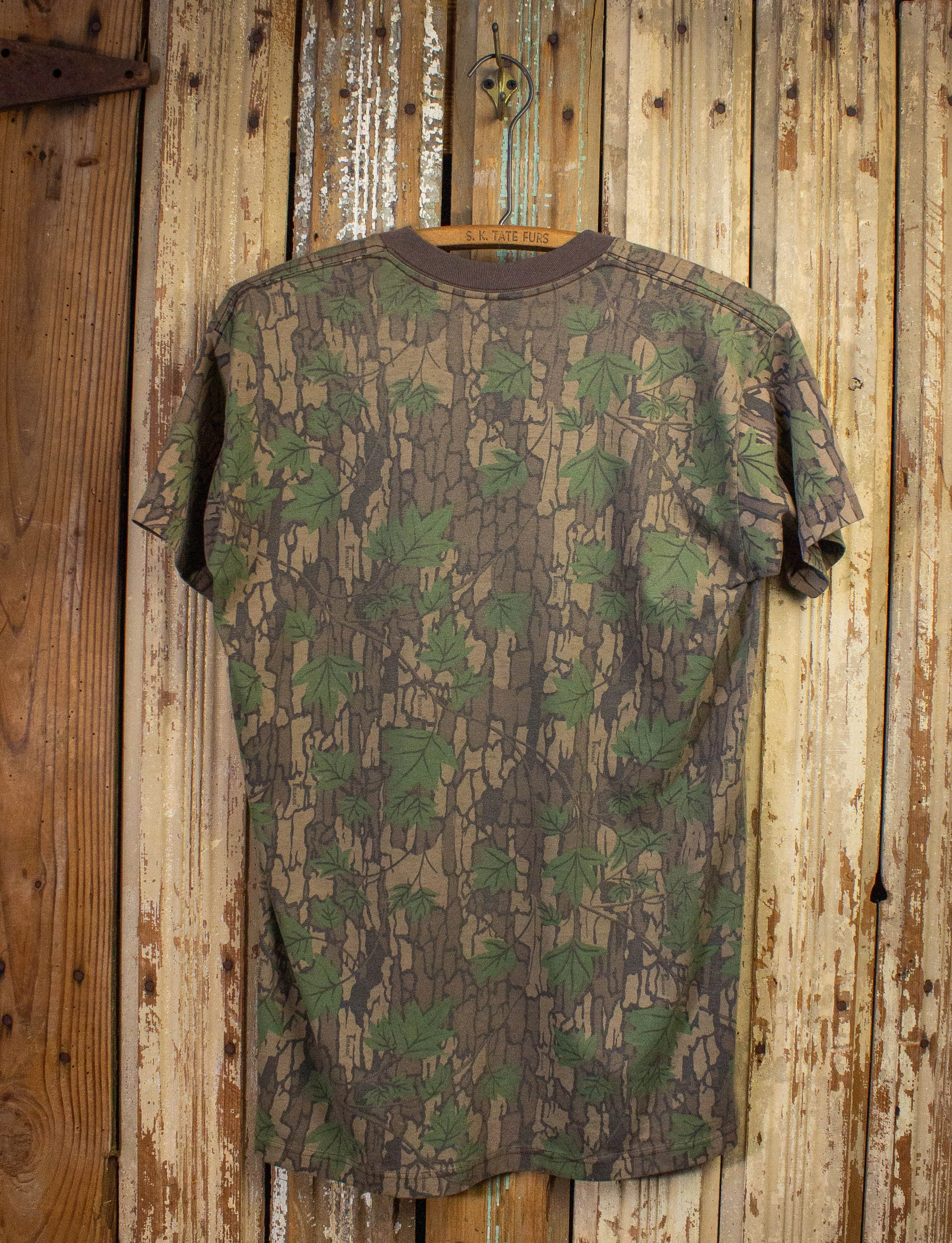 Vintage Camo Pocket T Shirt 80s Small