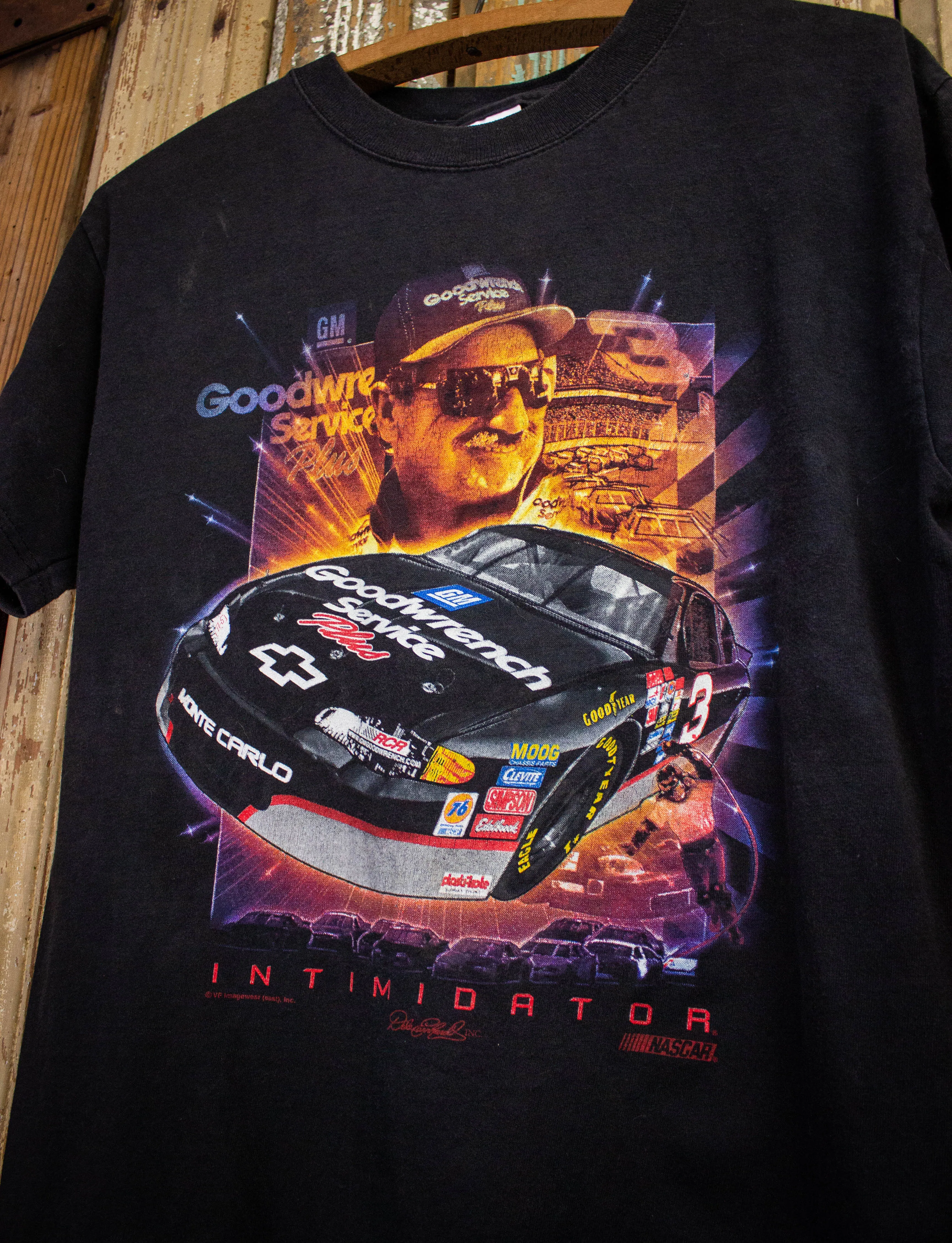 Vintage Dale Earnhardt Intimidator Nascar Graphic T Shirt 2000s Black Medium