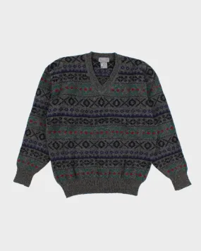 Vintage Eaton Wool Grandad-core Jumper - XL