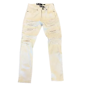 Waimea Bone Ripped Skinny Jeans