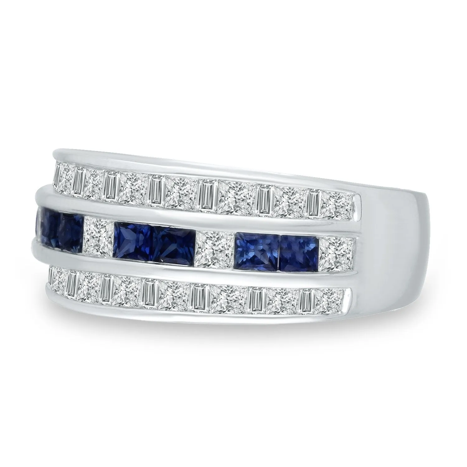 White Gold Sapphire & Diamond Legendary Ring