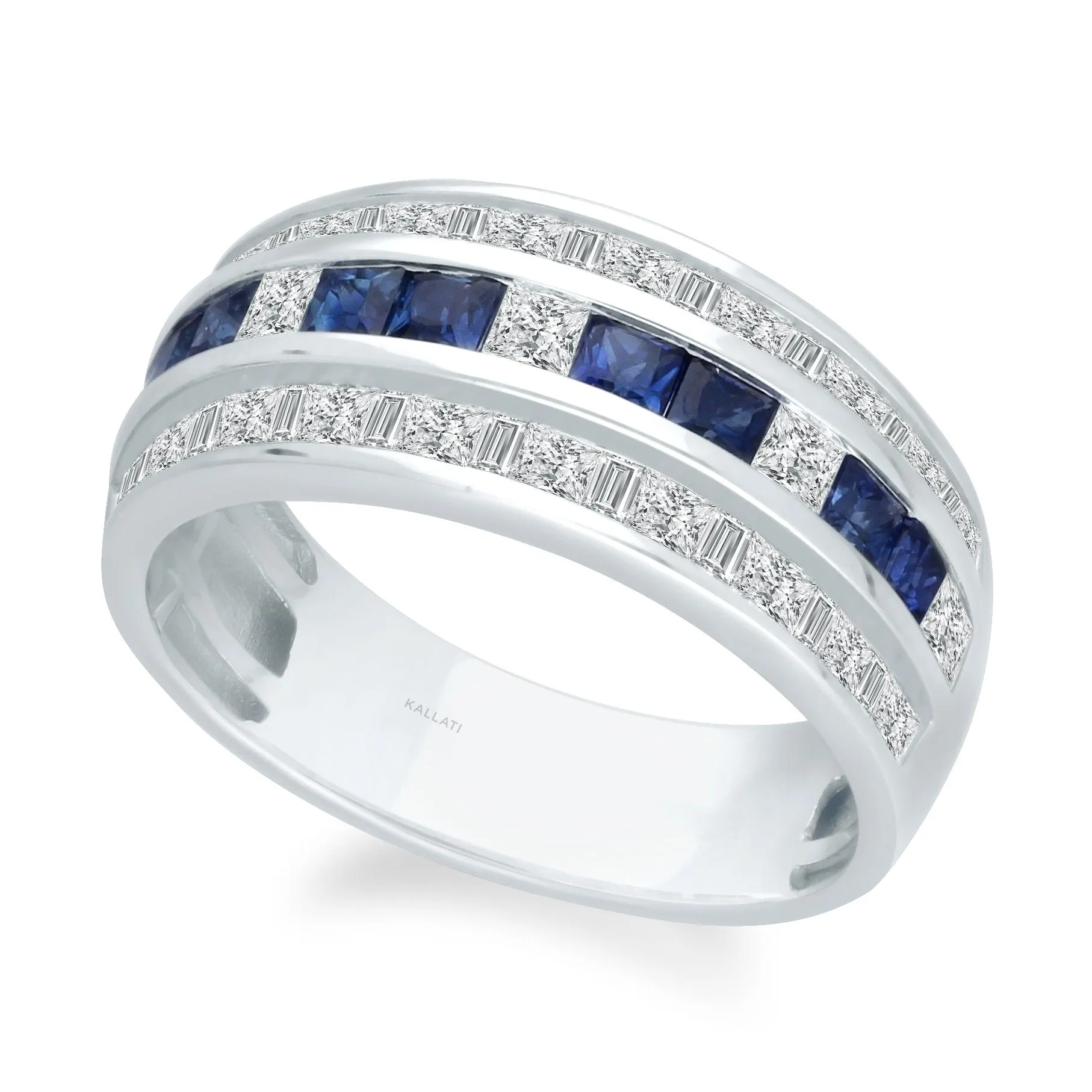 White Gold Sapphire & Diamond Legendary Ring