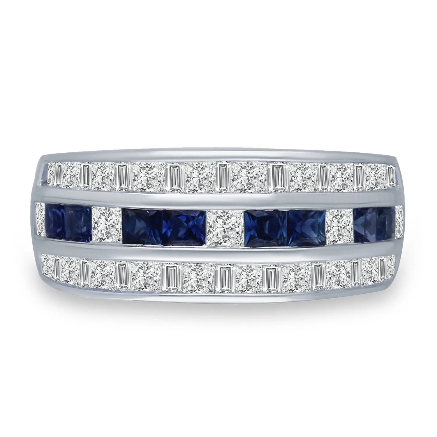 White Gold Sapphire & Diamond Legendary Ring