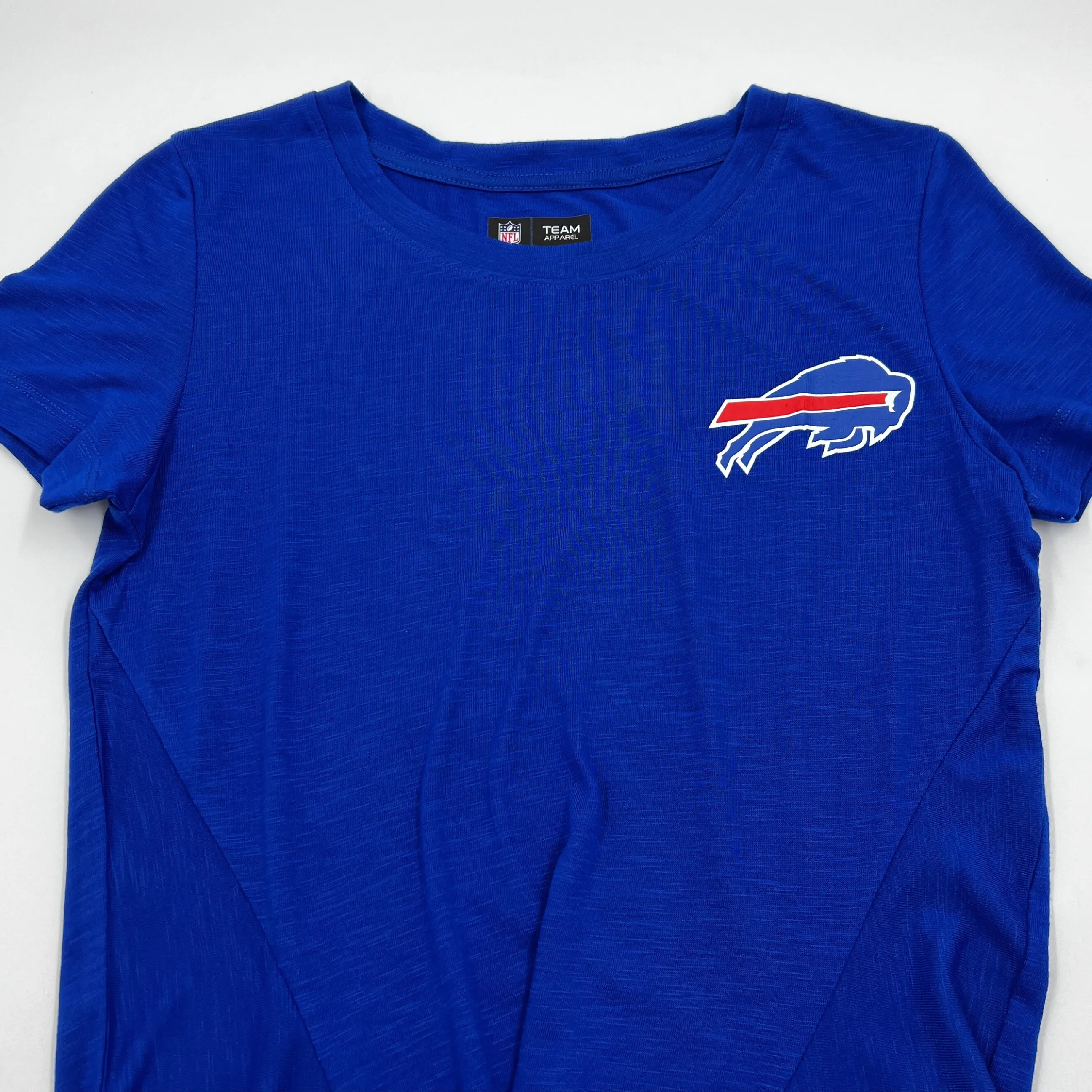 Women's New Era Bills Royal Blue With Primary Logo Short Sleeve Shirt