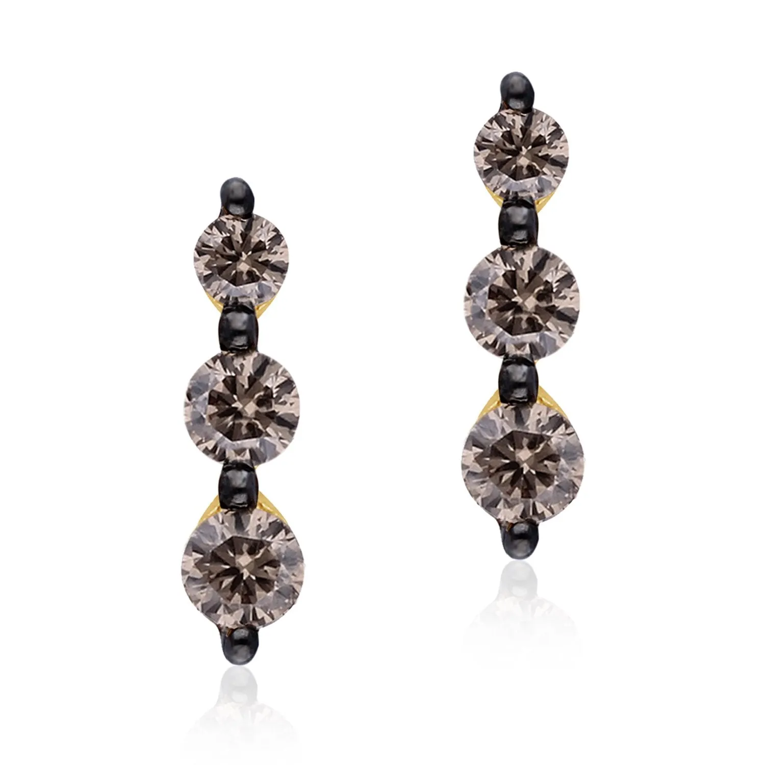 Yellow Gold Coco Diamond Eternal Earrings